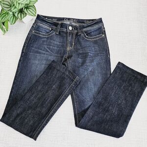 DL1961 Lindsey Slim Straight Dark Wash Premium Denim Jeans SZ 25